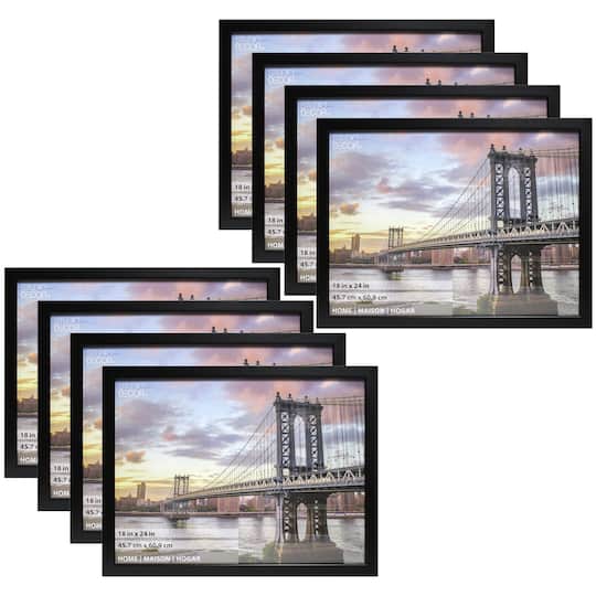 8 Pack: Flat Black 18&#x22; x 24&#x22; Frame, Home Collection by Studio D&#xE9;cor&#xAE;
